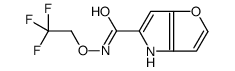 N-(2,2,2-Trifluoroethoxy)-4H-furo[3,2-b]pyrrole-5-carboxamide结构式