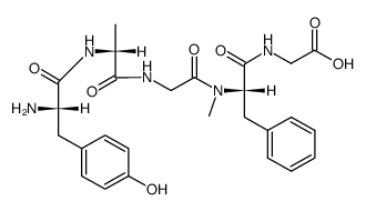 {(S)-2-[(2-{(R)-2-[(S)-2-Amino-3-(4-hydroxy-phenyl)-propionylamino]-propionylamino}-acetyl)-methyl-amino]-3-phenyl-propionylamino}-acetic acid Structure