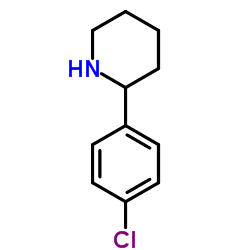 (S)-2-(4-氯苯基)哌啶结构式