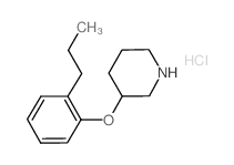 3-(2-Propylphenoxy)piperidine hydrochloride Structure