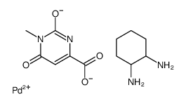 (3-methylorotato)(1,2-diaminocyclohexane)palladium (II) Structure