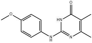 2-[(4-Methoxyphenyl)amino]-5,6-dimethylpyrimidin-4(3H)-one structure