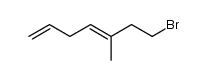 (E)-7-bromo-5-methylhepta-1,4-diene结构式