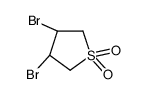 (3R,4R)-3,4-dibromothiolane 1,1-dioxide Structure