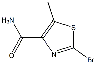 2-溴-4-甲基噻唑-5-甲酰胺结构式