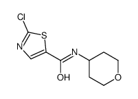2-chloro-N-(oxan-4-yl)-1,3-thiazole-5-carboxamide Structure