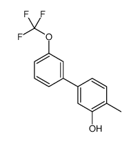 2-methyl-5-[3-(trifluoromethoxy)phenyl]phenol结构式