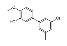5-(3-chloro-5-methylphenyl)-2-methoxyphenol Structure