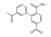 2-(3-acetylphenyl)-4-nitrobenzoic acid结构式