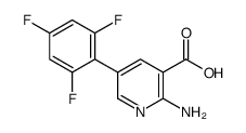 2-amino-5-(2,4,6-trifluorophenyl)pyridine-3-carboxylic acid结构式