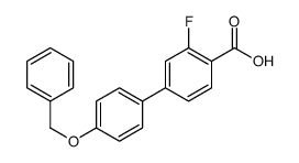 2-fluoro-4-(4-phenylmethoxyphenyl)benzoic acid结构式