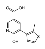 5-(2-methylthiophen-3-yl)-6-oxo-1H-pyridine-3-carboxylic acid Structure