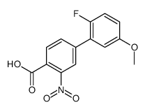 4-(2-fluoro-5-methoxyphenyl)-2-nitrobenzoic acid结构式