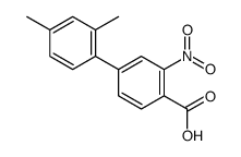 4-(2,4-dimethylphenyl)-2-nitrobenzoic acid结构式