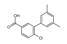 4-chloro-3-(3,5-dimethylphenyl)benzoic acid结构式
