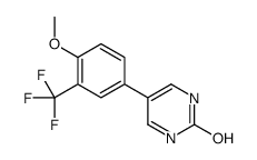5-[4-methoxy-3-(trifluoromethyl)phenyl]-1H-pyrimidin-2-one结构式