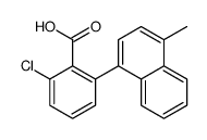 2-chloro-6-(4-methylnaphthalen-1-yl)benzoic acid结构式