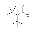 lithium 2-tert-butyl-3,3-dimethylbutanoate结构式