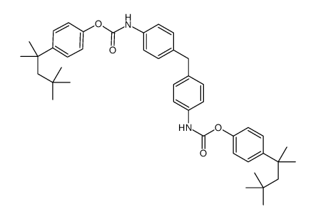 4,4'-methylenebis(4,1-phenylene)di(carbamic acid(4-(1,1,3,3-tetramethylbutyl)phenyl)ester)结构式