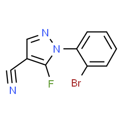 1-(2-Bromophenyl)-5-fluoro-1H-pyrazole-4-carbonitrile structure