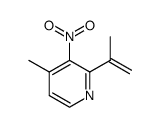 2-isopropenyl-4-methyl-3-nitro-pyridine结构式