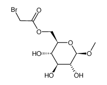 methyl 6-O-bromoacetyl-β-D-glucopyranoside Structure