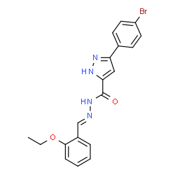 3-(4-bromophenyl)-N'-[(E)-(2-ethoxyphenyl)methylidene]-1H-pyrazole-5-carbohydrazide picture