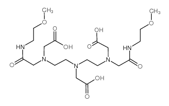 2-[bis[2-[carboxymethyl-[2-(2-methoxyethylamino)-2-oxoethyl]amino]ethyl]amino]acetic acid结构式