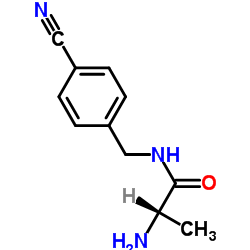 N-(4-Cyanobenzyl)alaninamide Structure