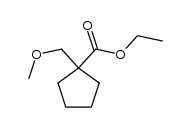 ethyl 1-(methoxymethyl)cyclopentanecarboxylate结构式