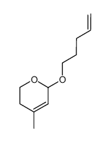 4-penten-1-yl 5,6-dihydro-4-methyl-2H-pyran-2-yl ether Structure