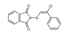 N-(2-chloro-2-phenylvinylthio)phthalimide Structure