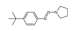 1-[2-(4-tert-butylphenyl)diazen-1-yl]pyrrolidine结构式