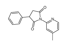 1-(4-methylpyridin-2-yl)-3-phenylpyrrolidine-2,5-dione Structure