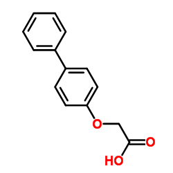 (4-Biphenylyloxy)acetic acid Structure