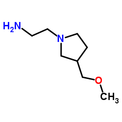 2-[3-(Methoxymethyl)-1-pyrrolidinyl]ethanamine结构式