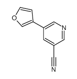 5-(furan-3-yl)pyridine-3-carbonitrile Structure
