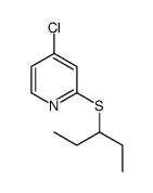 4-chloro-2-pentan-3-ylsulfanylpyridine Structure