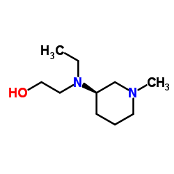 2-{Ethyl[(3R)-1-methyl-3-piperidinyl]amino}ethanol Structure