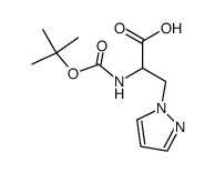 DL-N-BOC-3-PYRAZOL-1-YL-ALANINE structure