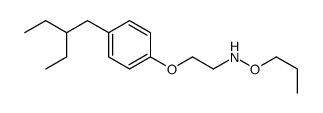 2-[4-(2-ethylbutyl)phenoxy]-N-propoxyethanamine Structure