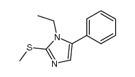 1-ethyl-2-thiomethyl-5-phenylimidazole结构式