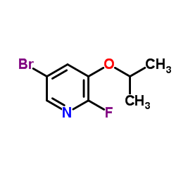 5-Bromo-2-fluoro-3-isopropoxypyridine结构式