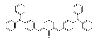 2,6-bis[[4-(N-phenylanilino)phenyl]methylidene]cyclohexan-1-one结构式