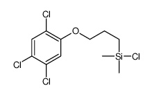 chloro-dimethyl-[3-(2,4,5-trichlorophenoxy)propyl]silane结构式