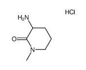 3-amino-1-methylpiperidin-2-one hydrochloride Structure