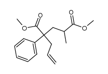 dimethyl 2-allyl-4-methyl-2-phenylpentanedioate Structure