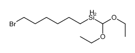 6-bromohexyl(diethoxymethyl)silane Structure