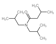 Butanamide,3-methyl-N,N-bis(2-methylpropyl)- Structure