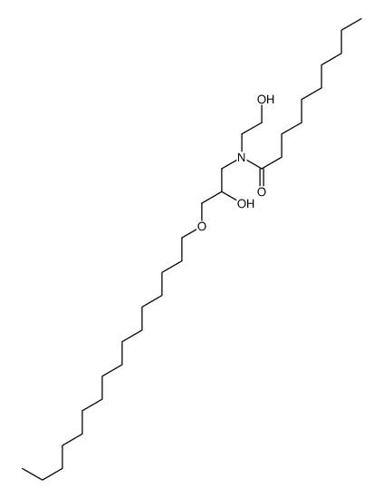 N-(3-hexadecoxy-2-hydroxypropyl)-N-(2-hydroxyethyl)decanamide Structure